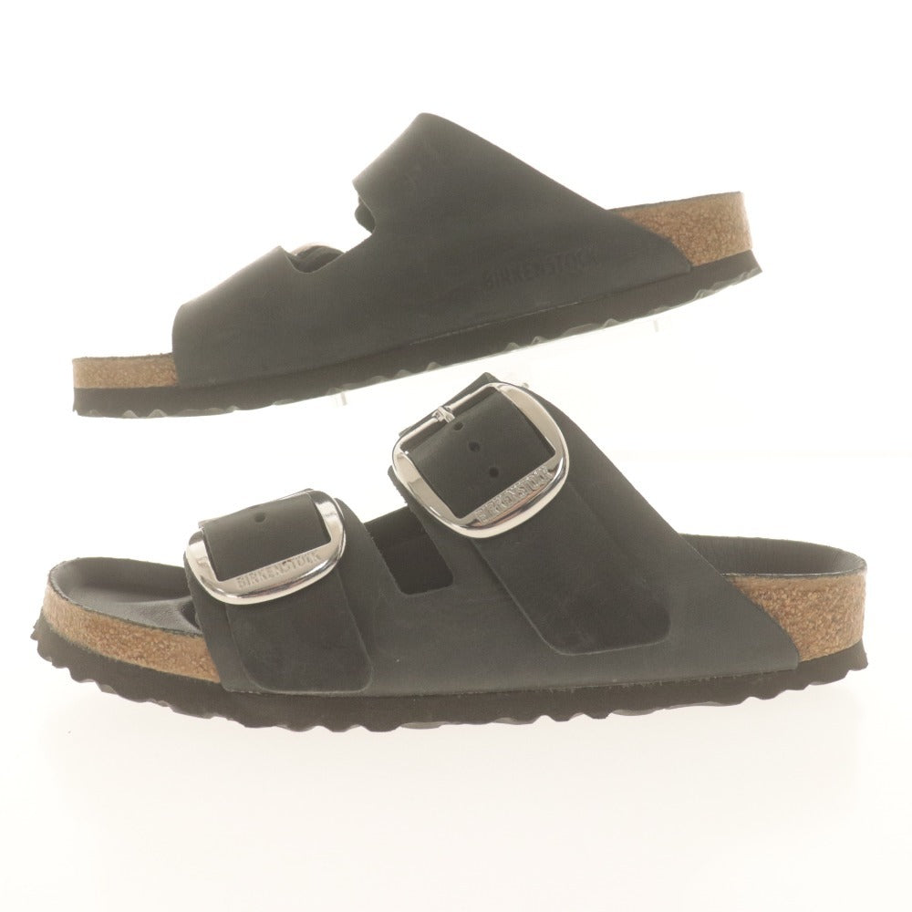 ■ BIRKENSTOCK Sandals Shoes Footwear Belt Silver Hardware Men's Women's 24cm Black