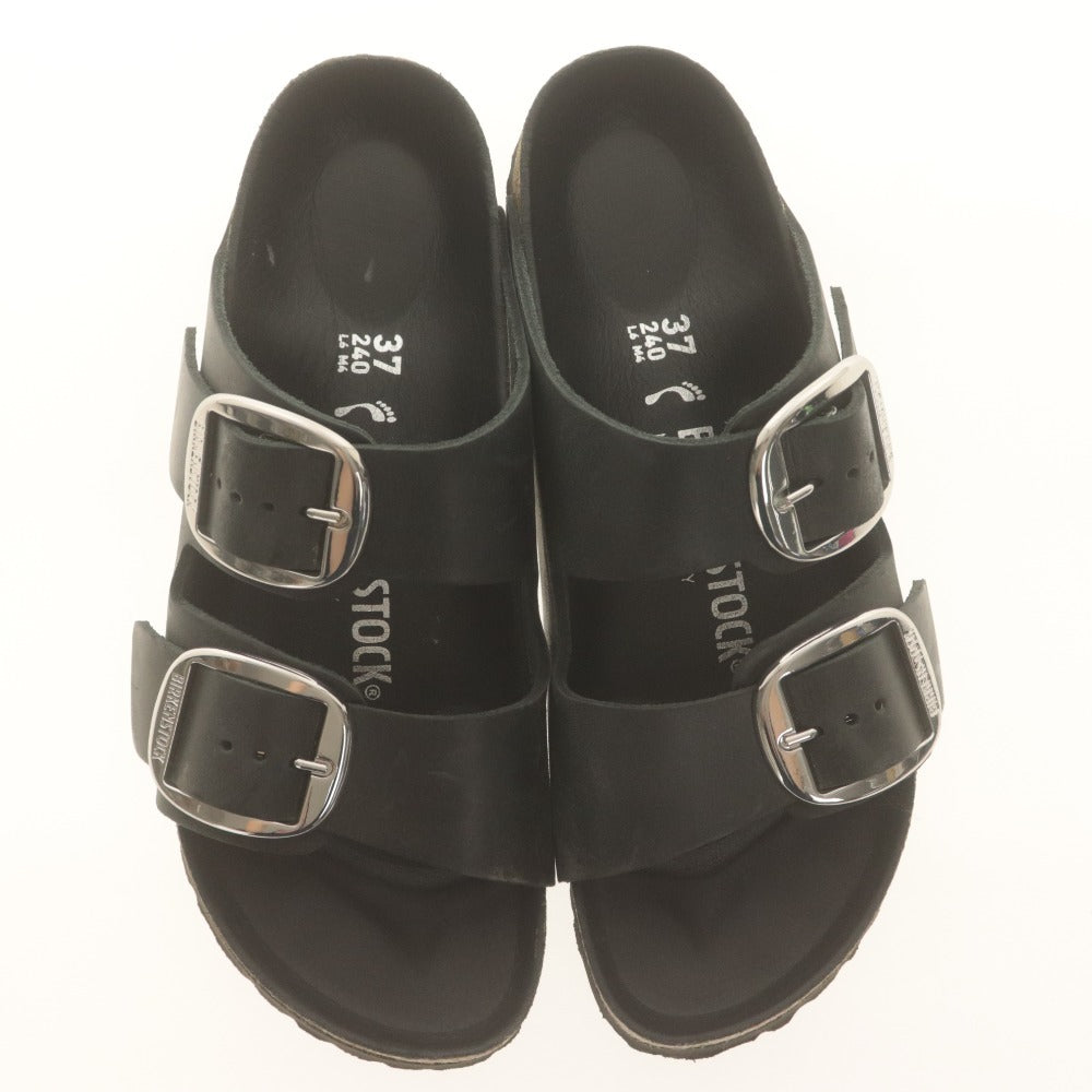 ■ BIRKENSTOCK Sandals Shoes Footwear Belt Silver Hardware Men's Women's 24cm Black