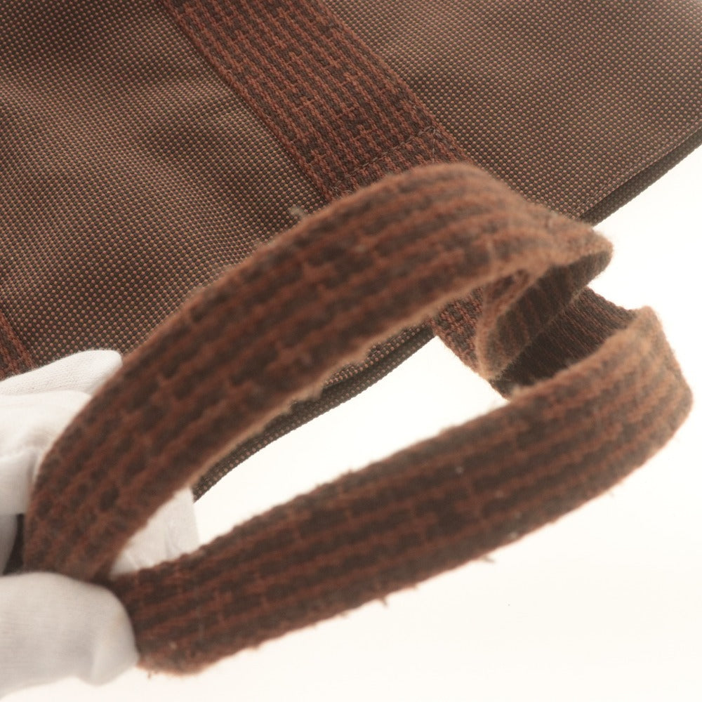 ■ HERMES エルメス トートバッグ ハンドバッグ 鞄 エールライン カバス ファスナー ポケット フランス製 メンズ レディース ブラウン系