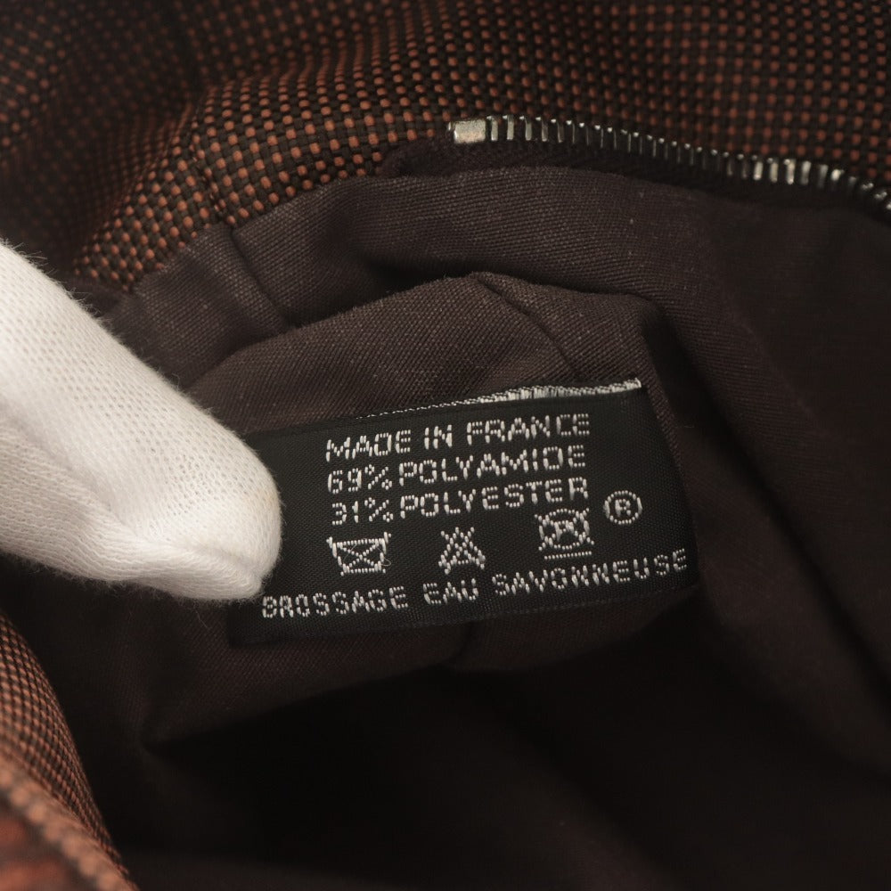 ■ HERMES エルメス トートバッグ ハンドバッグ 鞄 エールライン カバス ファスナー ポケット フランス製 メンズ レディース ブラウン系