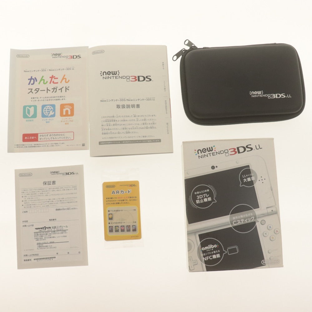 ■ 任天堂 3DS LL 本体 ソフト3本 セット マリオカート7 スーパーマリオ3Dランド リズム天国 ザ・ベスト＋ 初期化 通電確認済み 付属品付