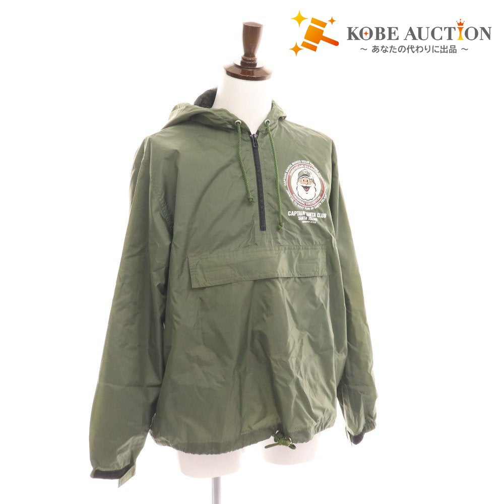 ■ キャプテンサンタ コーチジャケット ナイロンジャケット アウター ハーフジップ メンズ L カーキ