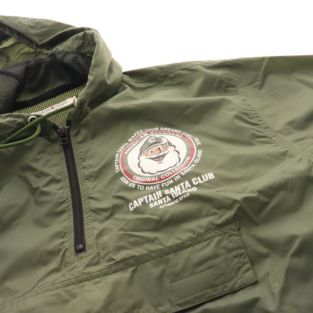 ■ キャプテンサンタ コーチジャケット ナイロンジャケット アウター ハーフジップ メンズ L カーキ