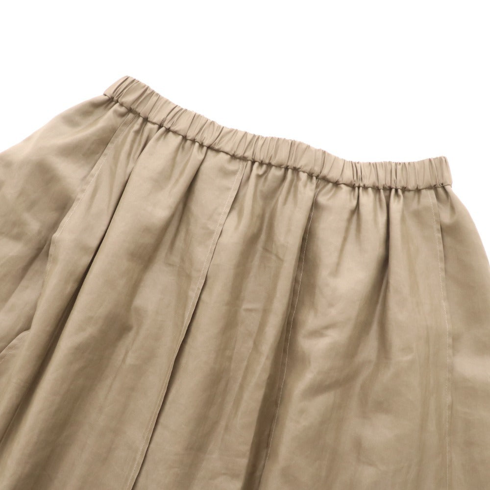 ■ Beardsley Long Skirt Bottoms Leather Tuck Women's 1 Khaki Tag attached Unused