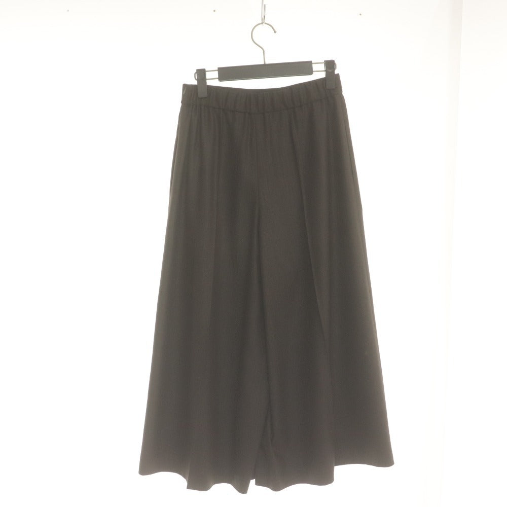 ■ フォクシー ニューヨーク FOXEY NEW YORK ワイドパンツ ボトムス ウォッシャブル 日本製 ダークブラウン 40(M相当） ハンガー付き