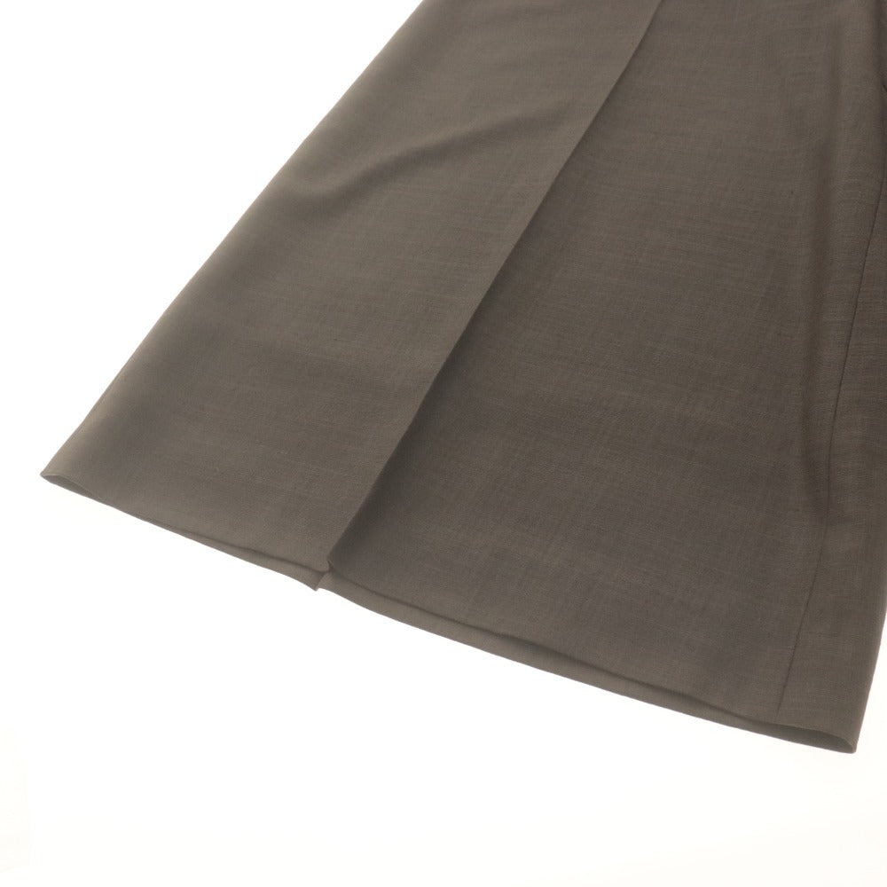 ■ フォクシー ニューヨーク FOXEY NEW YORK ワイドパンツ ボトムス ウォッシャブル 日本製 ダークブラウン 40(M相当） ハンガー付き