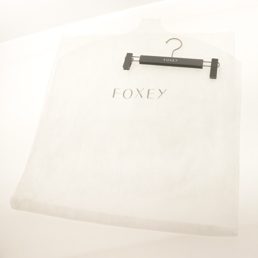 ■ フォクシー ニューヨーク FOXEY NEW YORK ワイドパンツ ボトムス ウォッシャブル 日本製 ダークブラウン 40(M相当） ハンガー付き