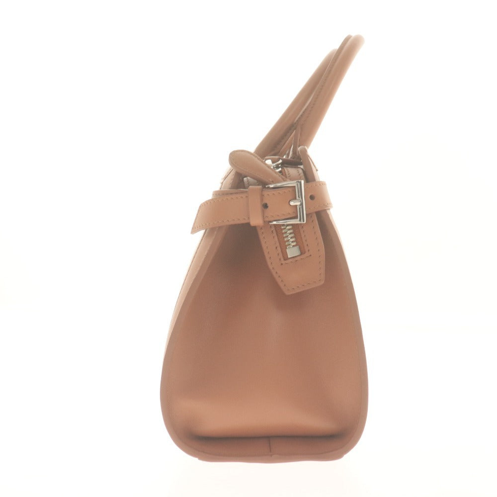 ■ フォクシー FOXEY ハンドバッグ ショルダー 鞄 2WAY イタリア製 牛革 リネン レディース ブラウン ライトベージュ系 未使用 付属品付き