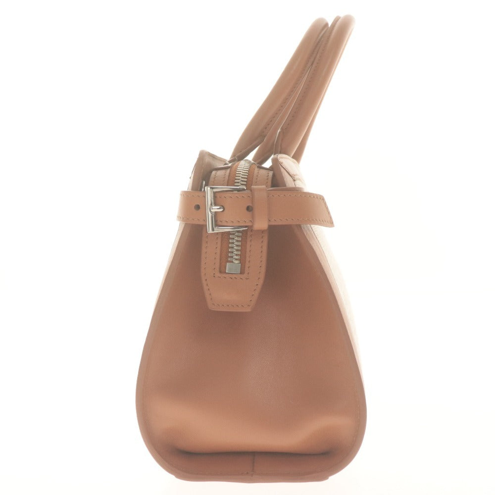 ■ フォクシー FOXEY ハンドバッグ ショルダー 鞄 2WAY イタリア製 牛革 リネン レディース ブラウン ライトベージュ系 未使用 付属品付き