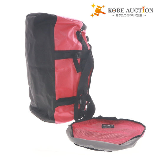 ■ THE NORTH FACE ボストンバッグ リュックサック 鞄 2way ベースキャンプダッフル NF0A3ETP パック 旅行 71L 黒 レッド 収納袋付き