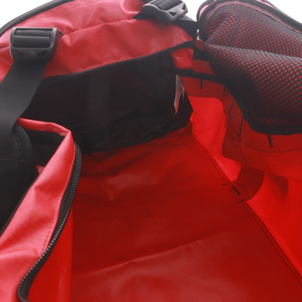 ■ THE NORTH FACE ボストンバッグ リュックサック 鞄 2way ベースキャンプダッフル NF0A3ETP パック 旅行 71L 黒 レッド 収納袋付き