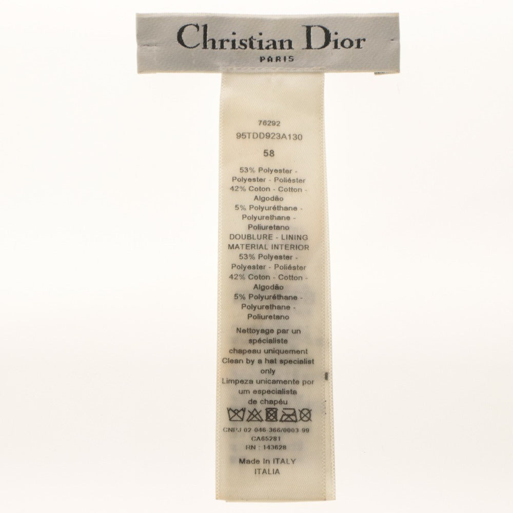 ■ ChristianDior クリスチャンディオール バケットハット 帽子 リバーシブル オブリーク レディース 58 ブラック系