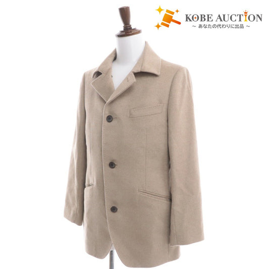 ■ Commes Men Short Coat Outerwear Angora Wool Men's Beige