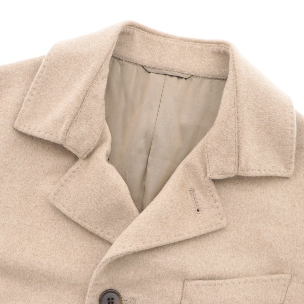 ■ Commes Men Short Coat Outerwear Angora Wool Men's Beige