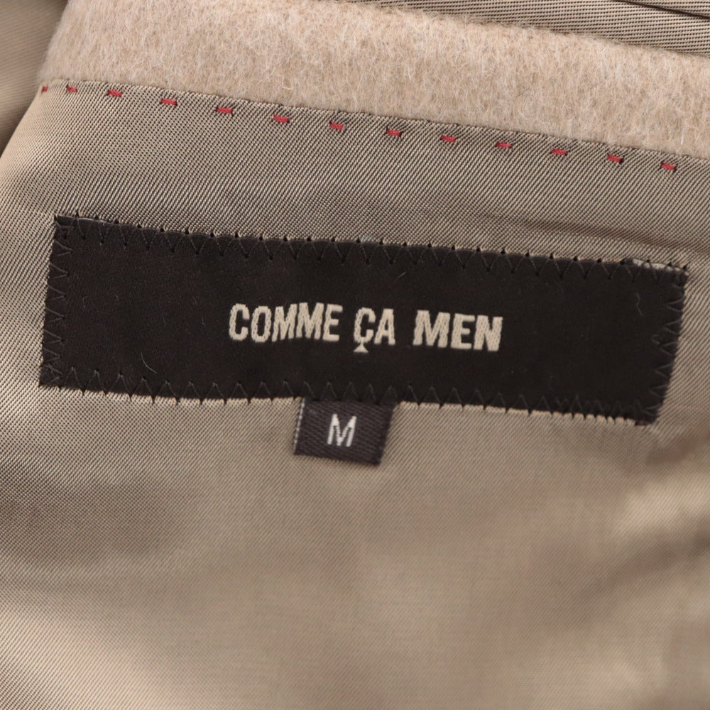 ■ Commes Men Short Coat Outerwear Angora Wool Men's Beige