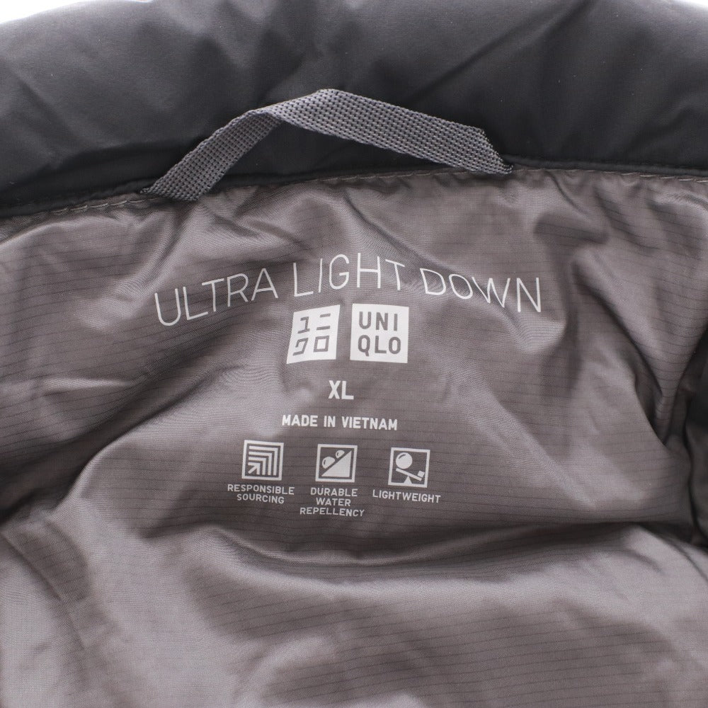 ■ UNIQLO Ultra Light Down Jacket, 3D Cut Long Sleeve, 311-44963, Men's, Size XL, Black, Includes Storage Pouch