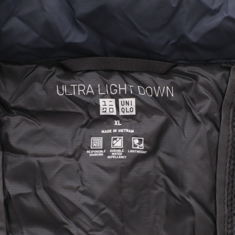 ■ UNIQLO Ultra Light Down Jacket, 3D Cut Long Sleeve, 311-44963, Men's, XL, Navy, with Storage Pouch