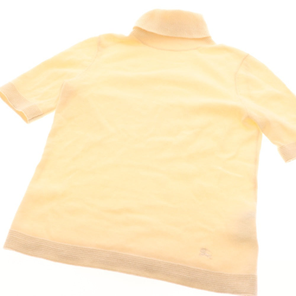 ■ バーバリー アンサンブル タートルネックニット 半袖 カーディガン トップス カシミヤ レディース 1 ホワイト