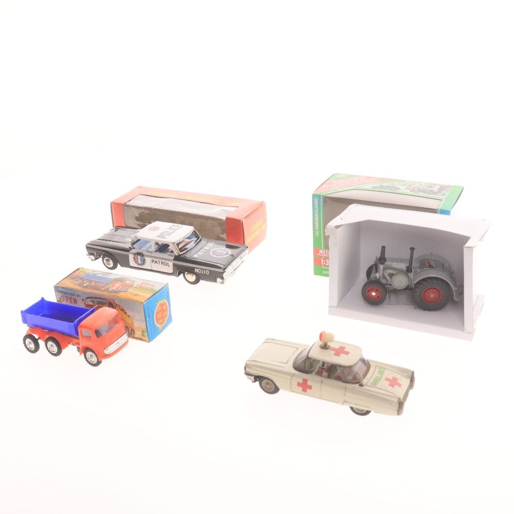 ■ ミニカー ブリキ 4点セット まとめ売り シボレー ランツ ベンツ キャデラック レトロ ヴィンテージ 昭和 玩具