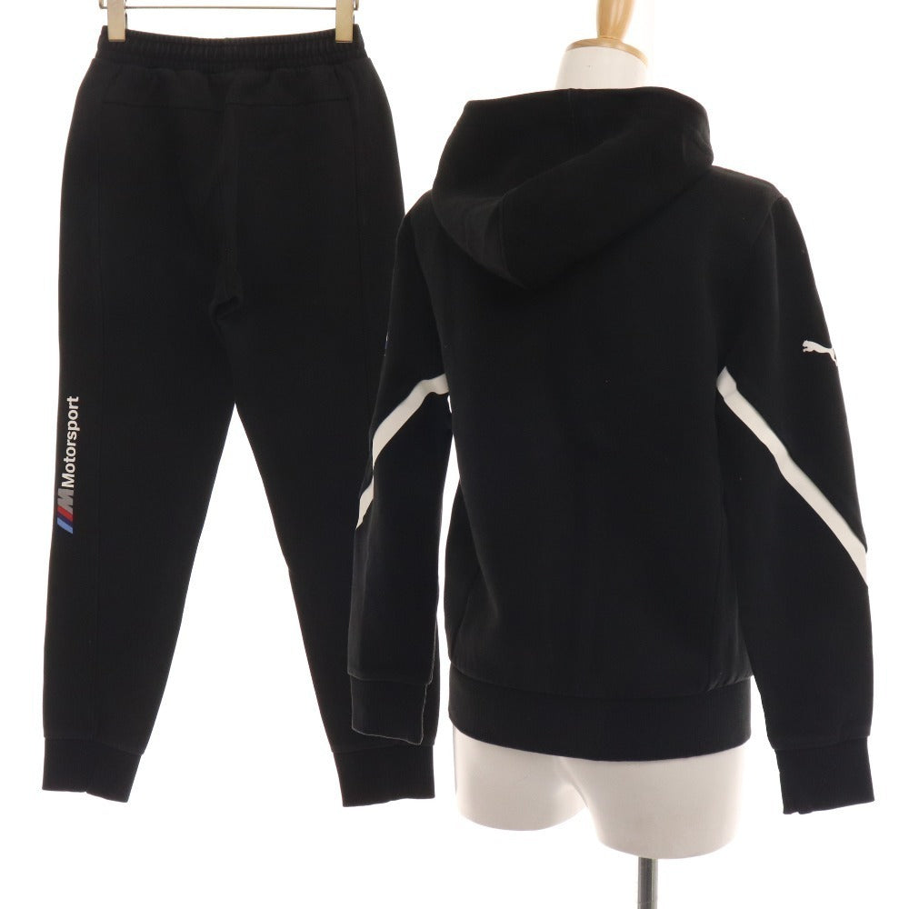 ■ PUMA BMW Set-up Collaboration Sweat Full Zip Hoodie Parka Sweatpants Men's Women's XS Black