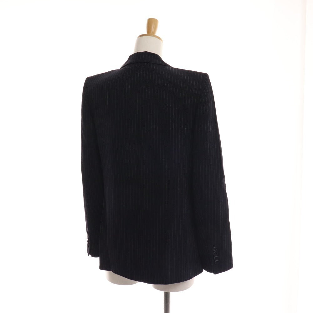 ■ Max Mara tailored jacket blazer stripe women's size 34 navy