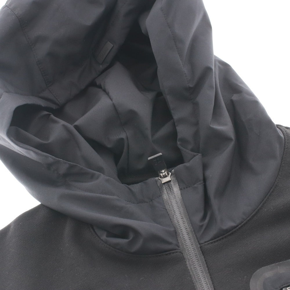 HERNO Laminar Men's Jacket, Size 46, Black, Zippered, Pockets, Hooded