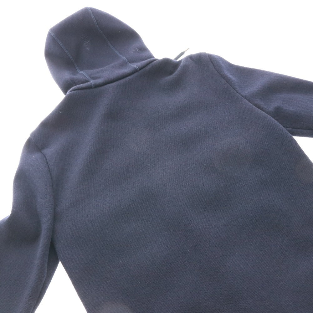 ■ HERNO ヘルノ ジャケット アウター ファスナー ポケット フード メンズ レディース 44 ネイビー ダークネイビー