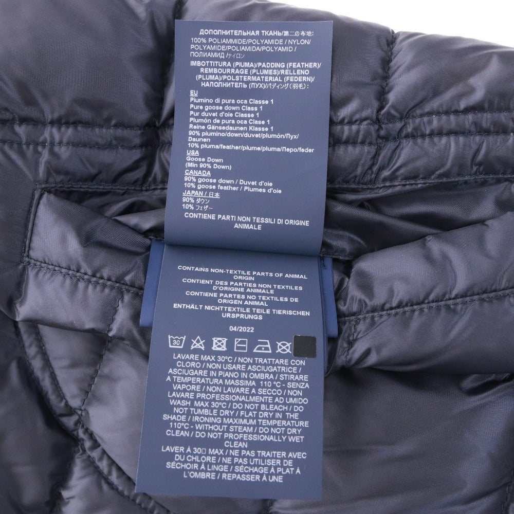 ■ HERNO ヘルノ ジャケット アウター ファスナー ポケット フード メンズ レディース 44 ネイビー ダークネイビー