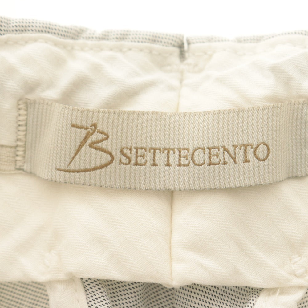 ■ Bsettecento ビーセッテチェント パンツ スラックス ボトムス Lucky Pocket B700 イタリア製 メンズ 30 (M相当) ライトグレー