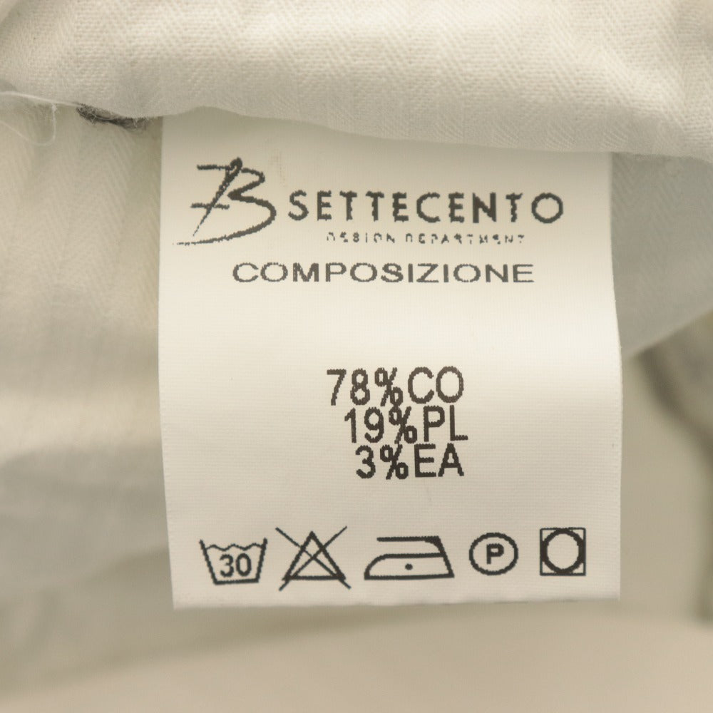 ■ Bsettecento ビーセッテチェント パンツ スラックス ボトムス Lucky Pocket B700 イタリア製 メンズ 30 (M相当) ライトグレー