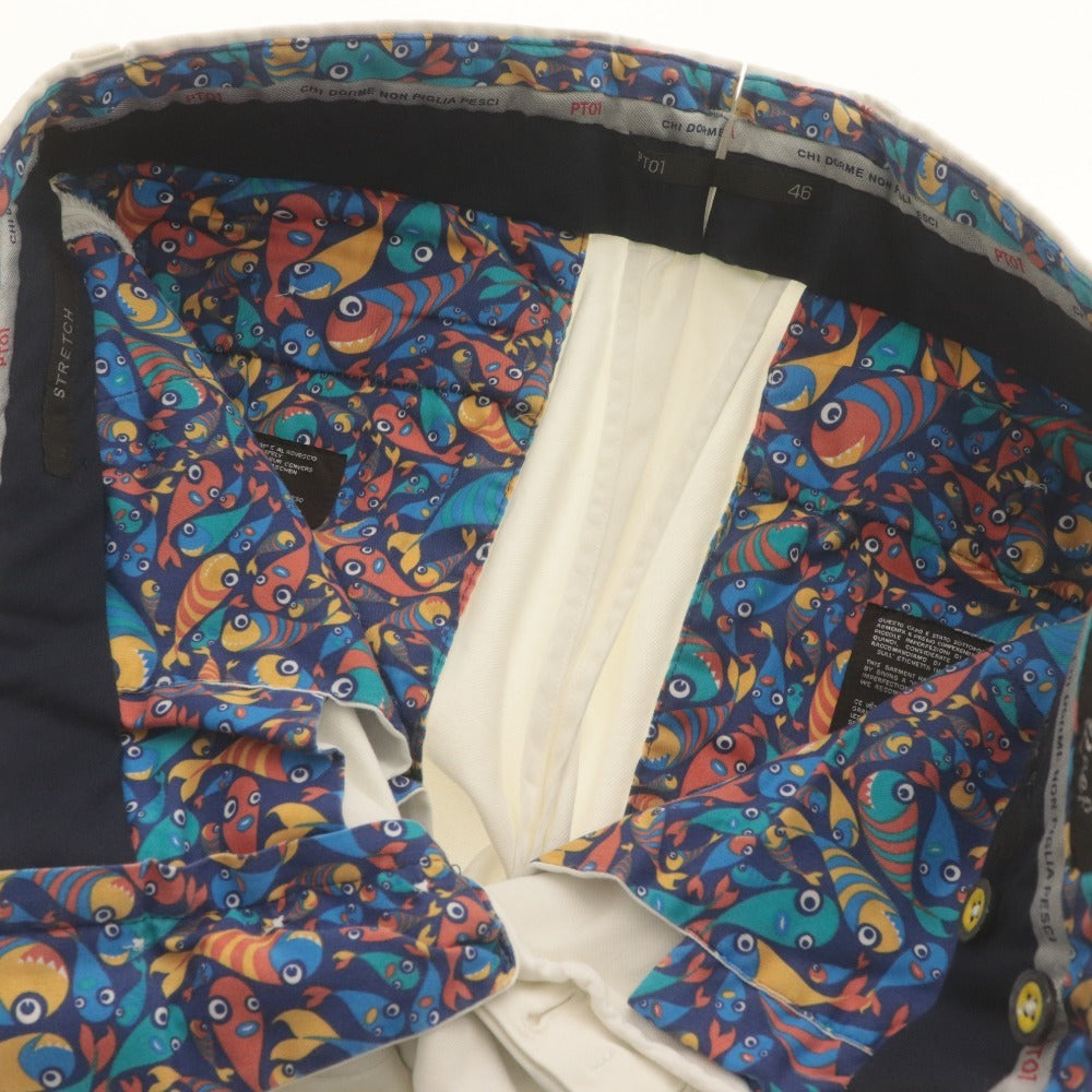 ■ PT01 ピーティーゼロウーノ チノパンツ ボトムス ストレッチ SUPER SLIM FIT Style:Reef メンズ 46(M相当) ホワイト 白系