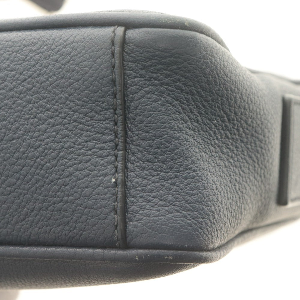 ■ PRADA プラダ ショルダーバッグ 鞄 2VH094 165 トライアングルロゴ ヴィッテロ シティ レザー 革 メンズ レディース ネイビー