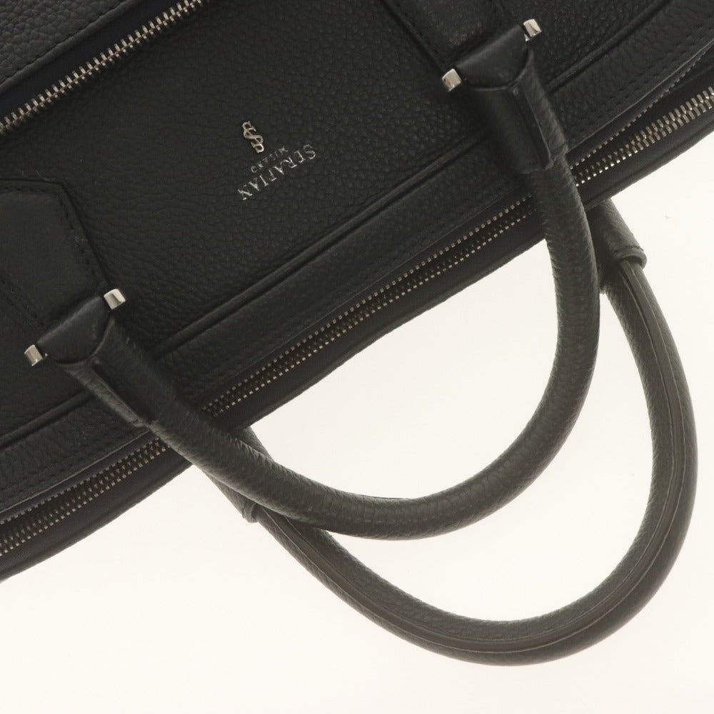 ■ SERAPIAN Handbag Business Bag Bag Zipper Pocket Men's Navy