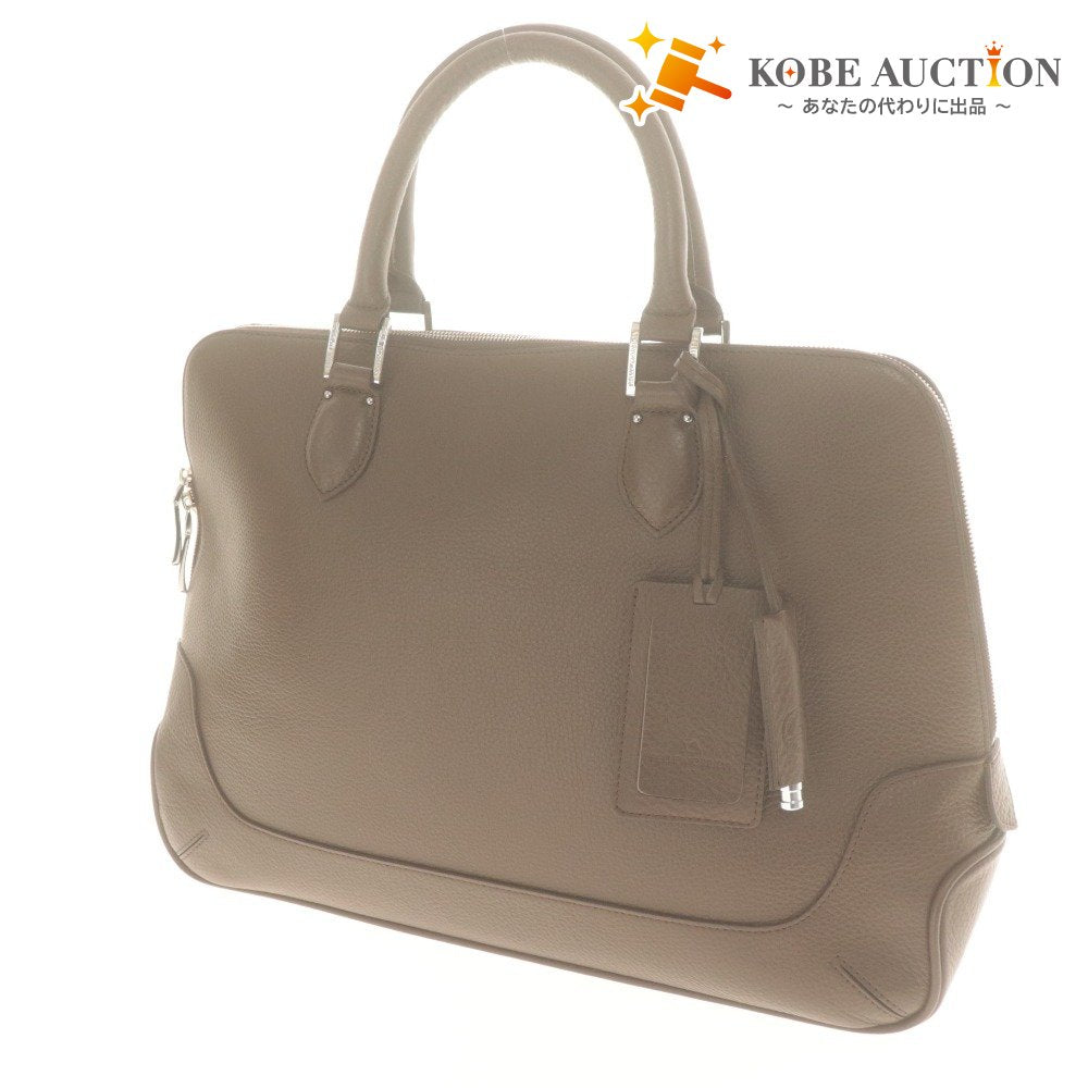 ■ PELLE MORBIDA ペッレモルビダ ハンドバッグ ビジネスバッグ 鞄 ファスナー ポケット レザー メンズ ブラウン系