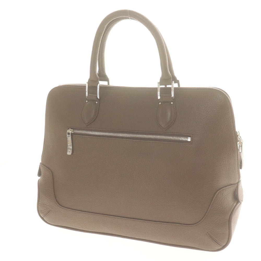 ■ PELLE MORBIDA ペッレモルビダ ハンドバッグ ビジネスバッグ 鞄 ファスナー ポケット レザー メンズ ブラウン系