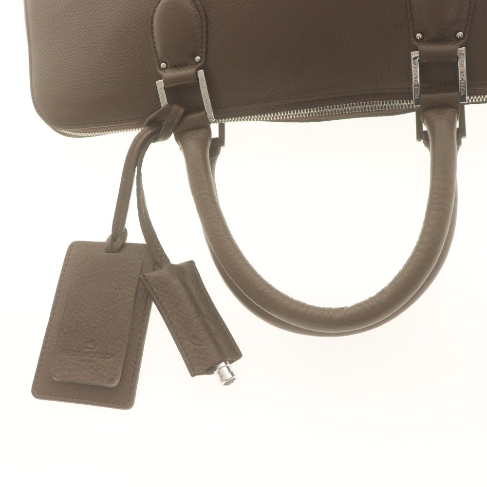 ■ PELLE MORBIDA ペッレモルビダ ハンドバッグ ビジネスバッグ 鞄 ファスナー ポケット レザー メンズ ブラウン系