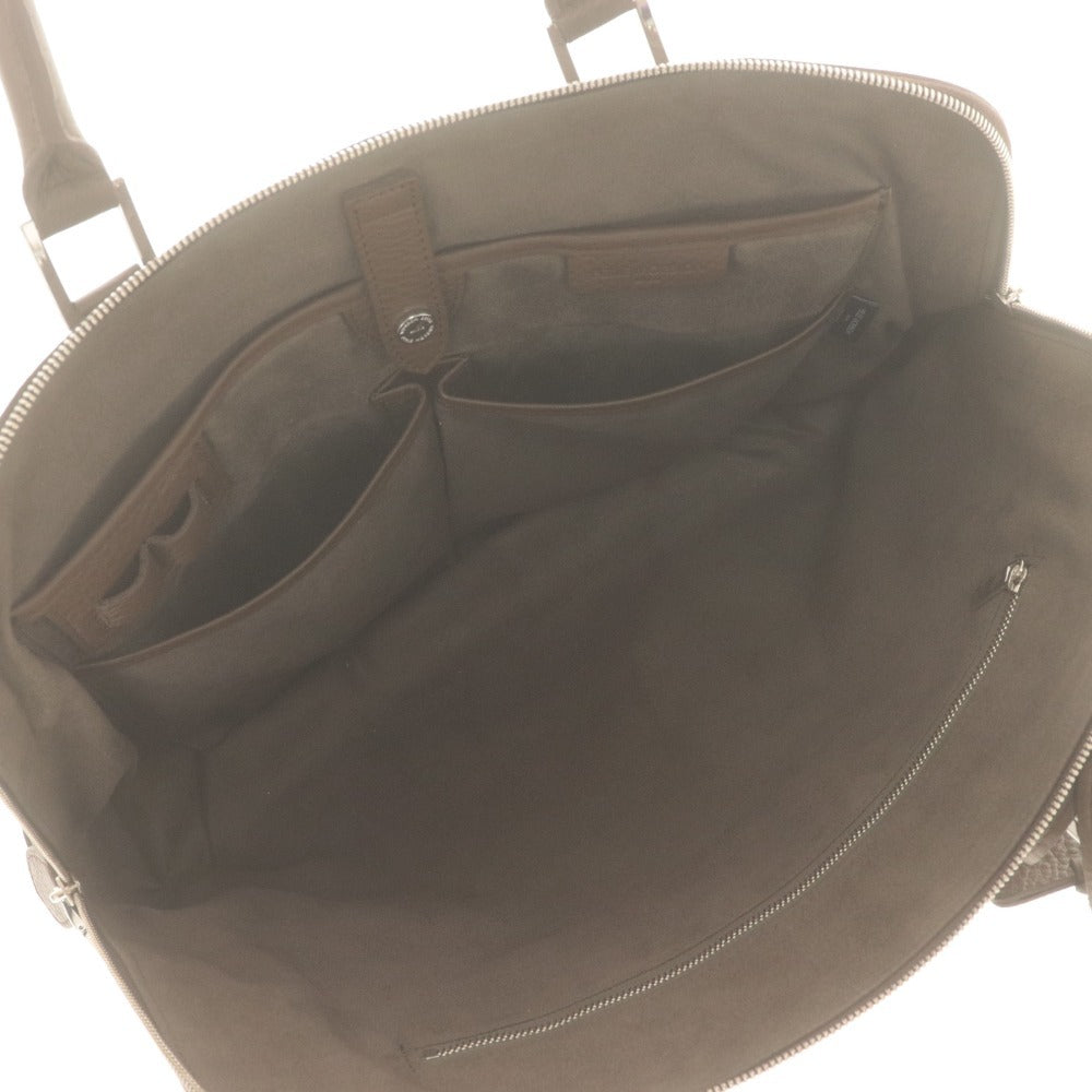 ■ PELLE MORBIDA ペッレモルビダ ハンドバッグ ビジネスバッグ 鞄 ファスナー ポケット レザー メンズ ブラウン系