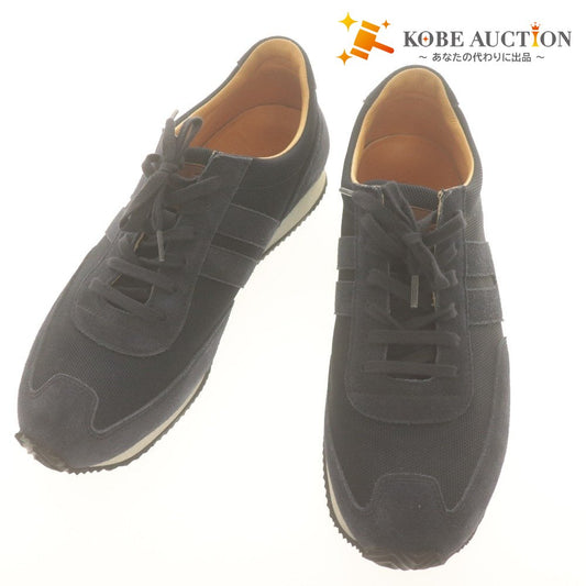 ■ LUDWIG REITER Sneakers Shoes T-523-TUN-VMN Lace-up Men's 42 (Equivalent to 26.5~27.0cm) Navy, with accessories