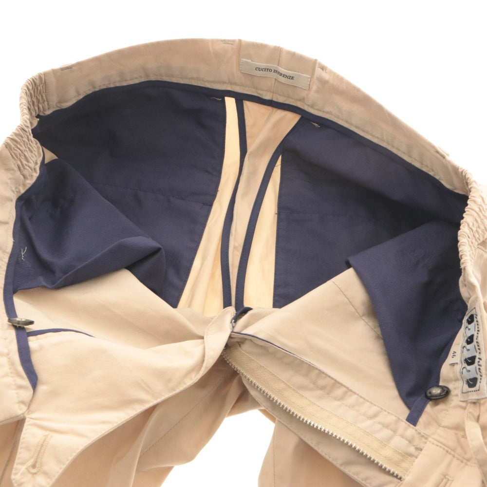 ■ Giabsarchivio Cucito in Firenze Pants Bottoms Zip Button Pockets Solid Men's 46 Beige
