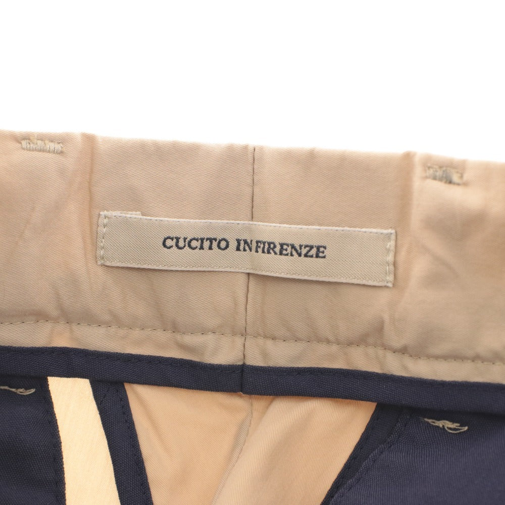 ■ Giabsarchivio Cucito in Firenze Pants Bottoms Zip Button Pockets Solid Men's 46 Beige