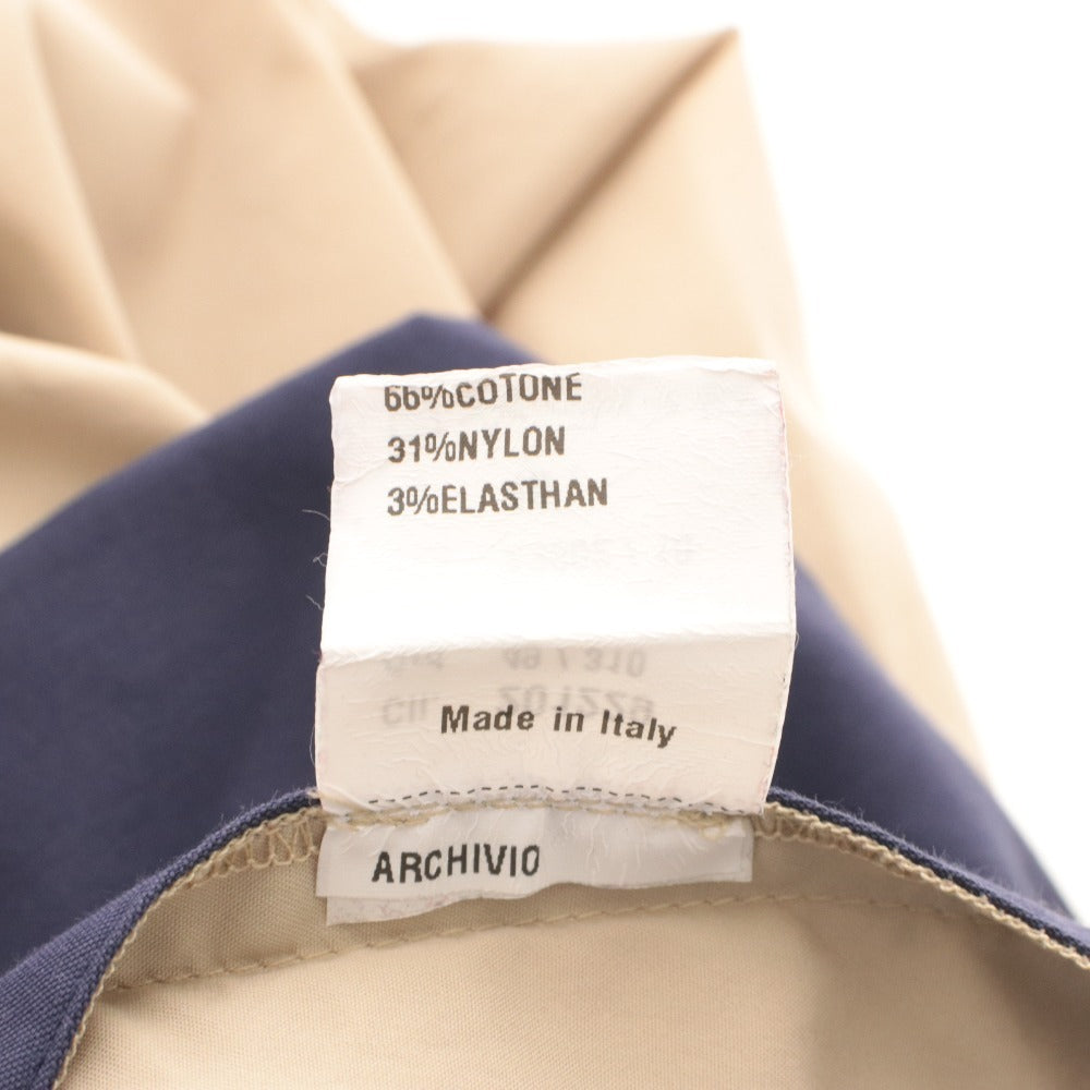 ■ Giabsarchivio Cucito in Firenze Pants Bottoms Zip Button Pockets Solid Men's 46 Beige