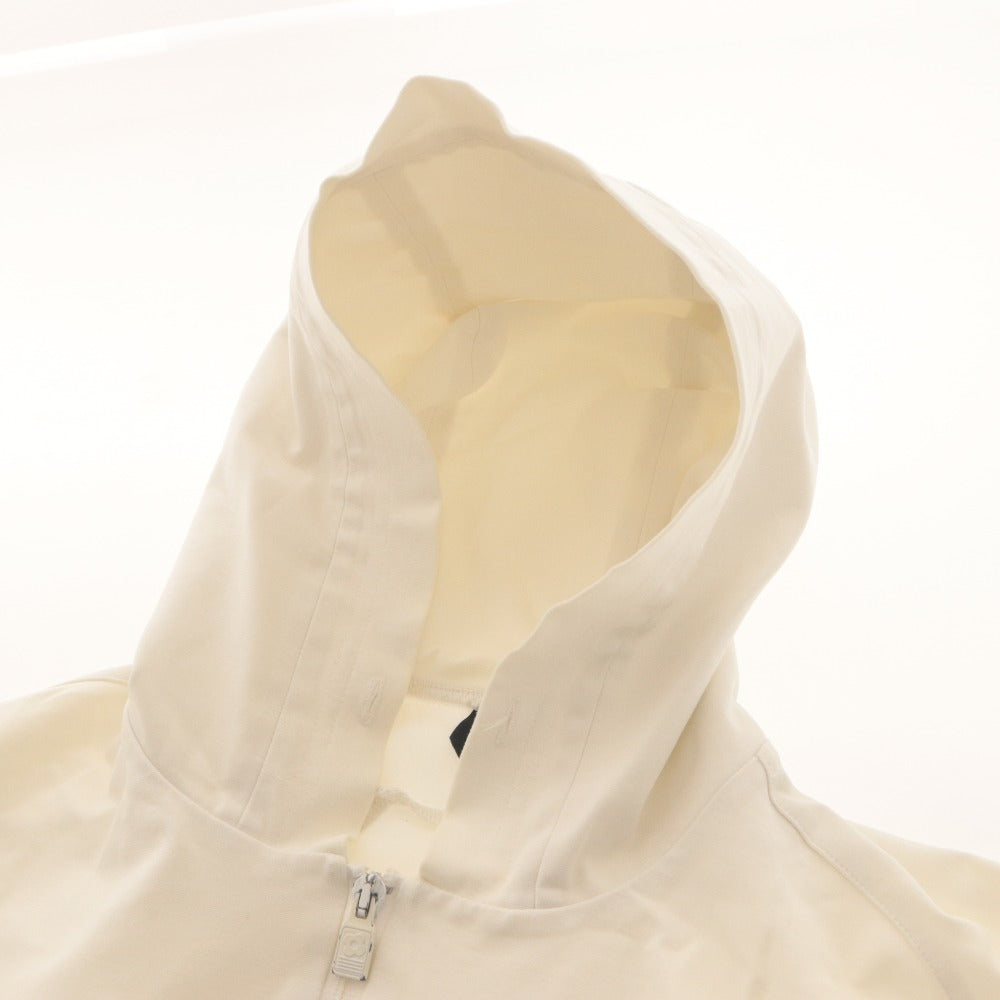 ■ LARDINI ラルディーニ パーカー ジャケット アウター ファスナー ポケット フード 無地 メンズ レディース 44 ホワイト系