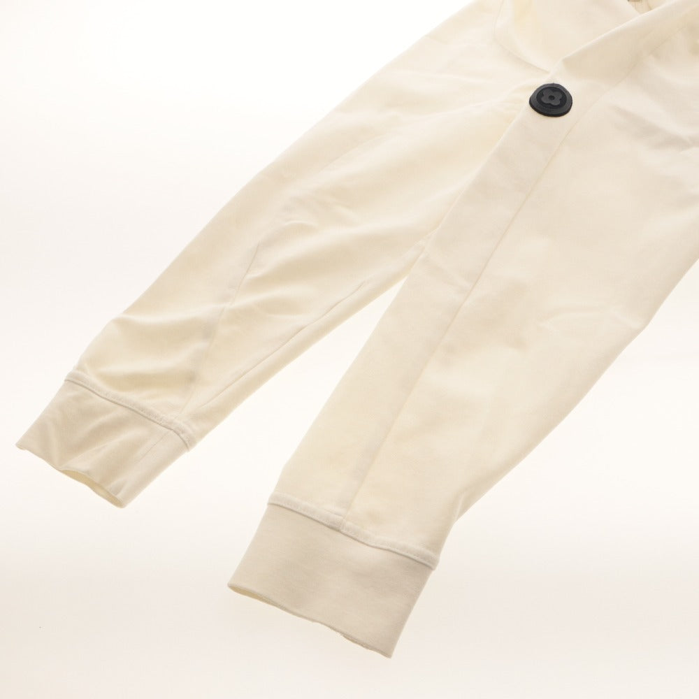 ■ LARDINI ラルディーニ パーカー ジャケット アウター ファスナー ポケット フード 無地 メンズ レディース 44 ホワイト系