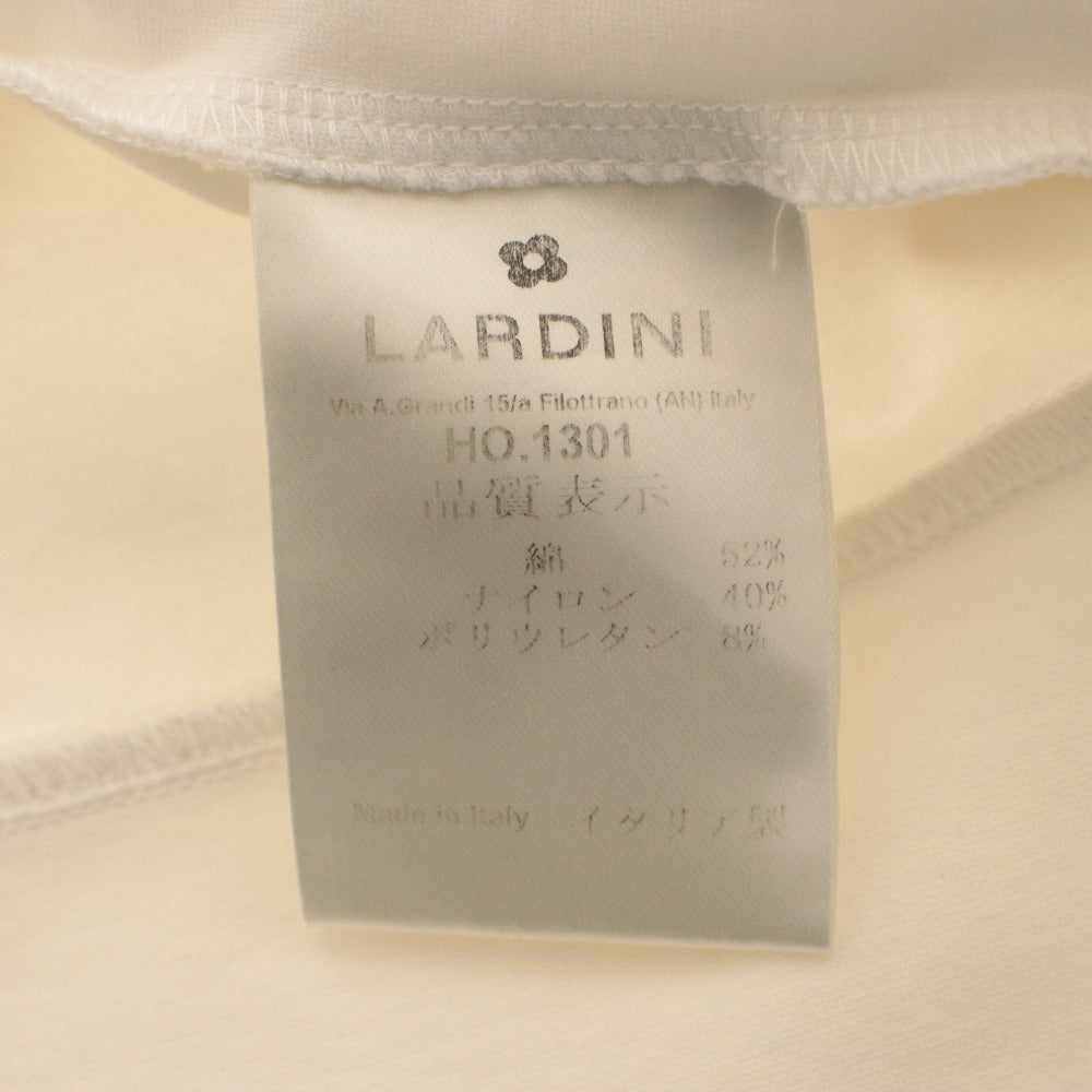■ LARDINI ラルディーニ パーカー ジャケット アウター ファスナー ポケット フード 無地 メンズ レディース 44 ホワイト系