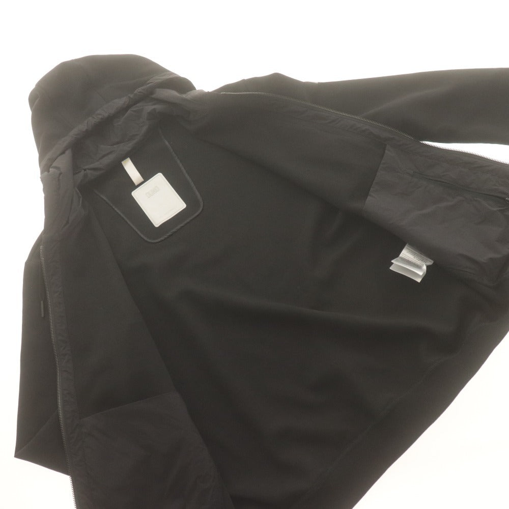 ■ DUNO Jacket Parka Outerwear Zipper Pocket Hooded Solid Men's 46 Black