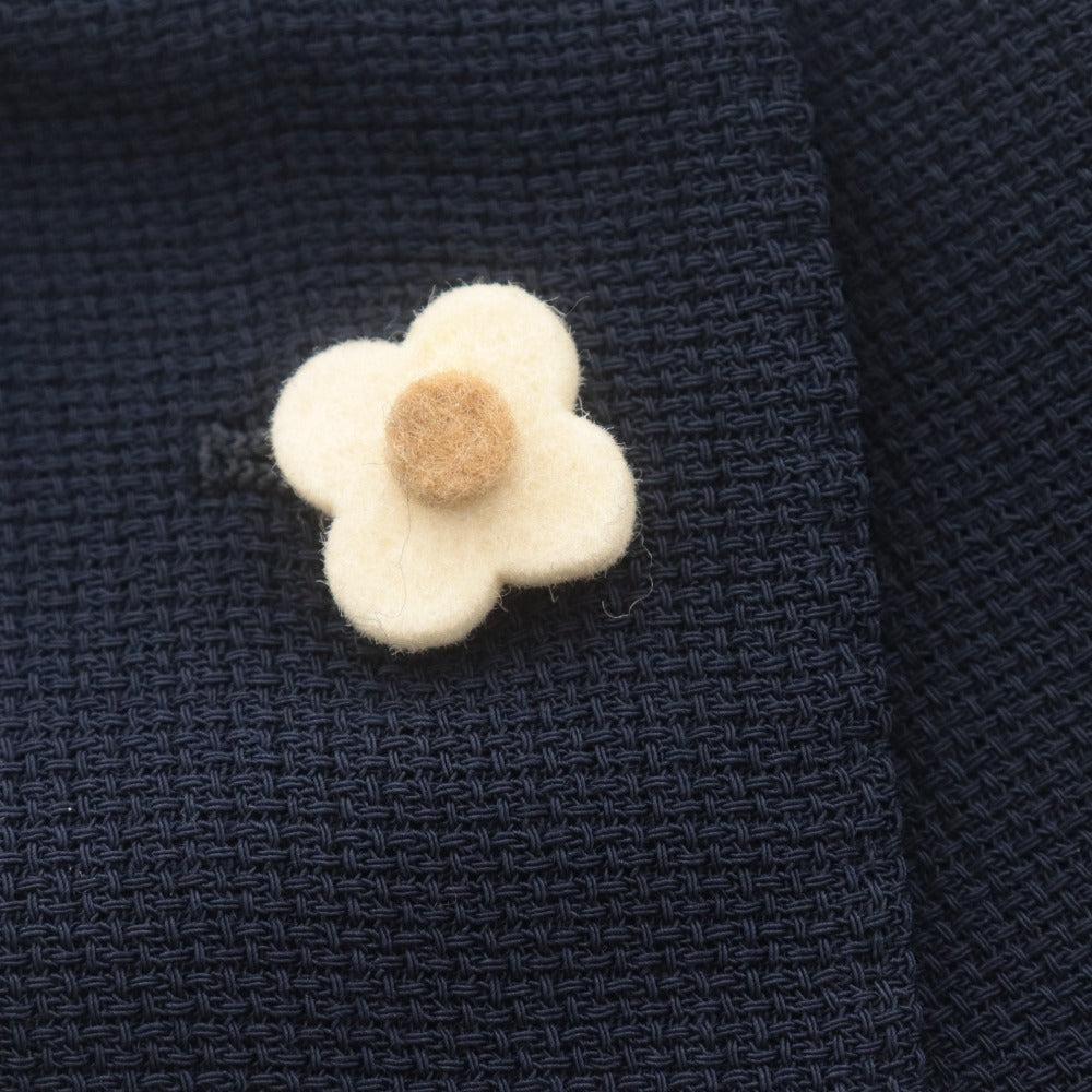 ■ LARDINI ラルディーニ ジャケット アウター ボタン ポケット 無地 ワンポイント メンズ 44 ネイビー系