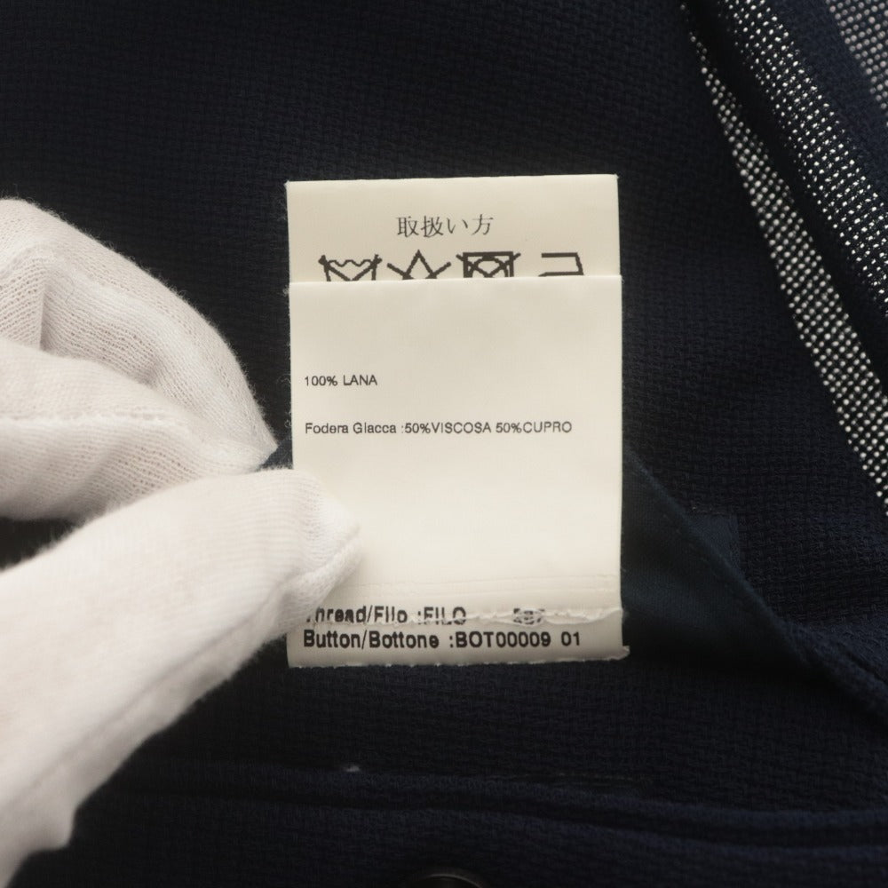 ■ LARDINI ラルディーニ ジャケット アウター ボタン ポケット 無地 ワンポイント メンズ 44 ネイビー系