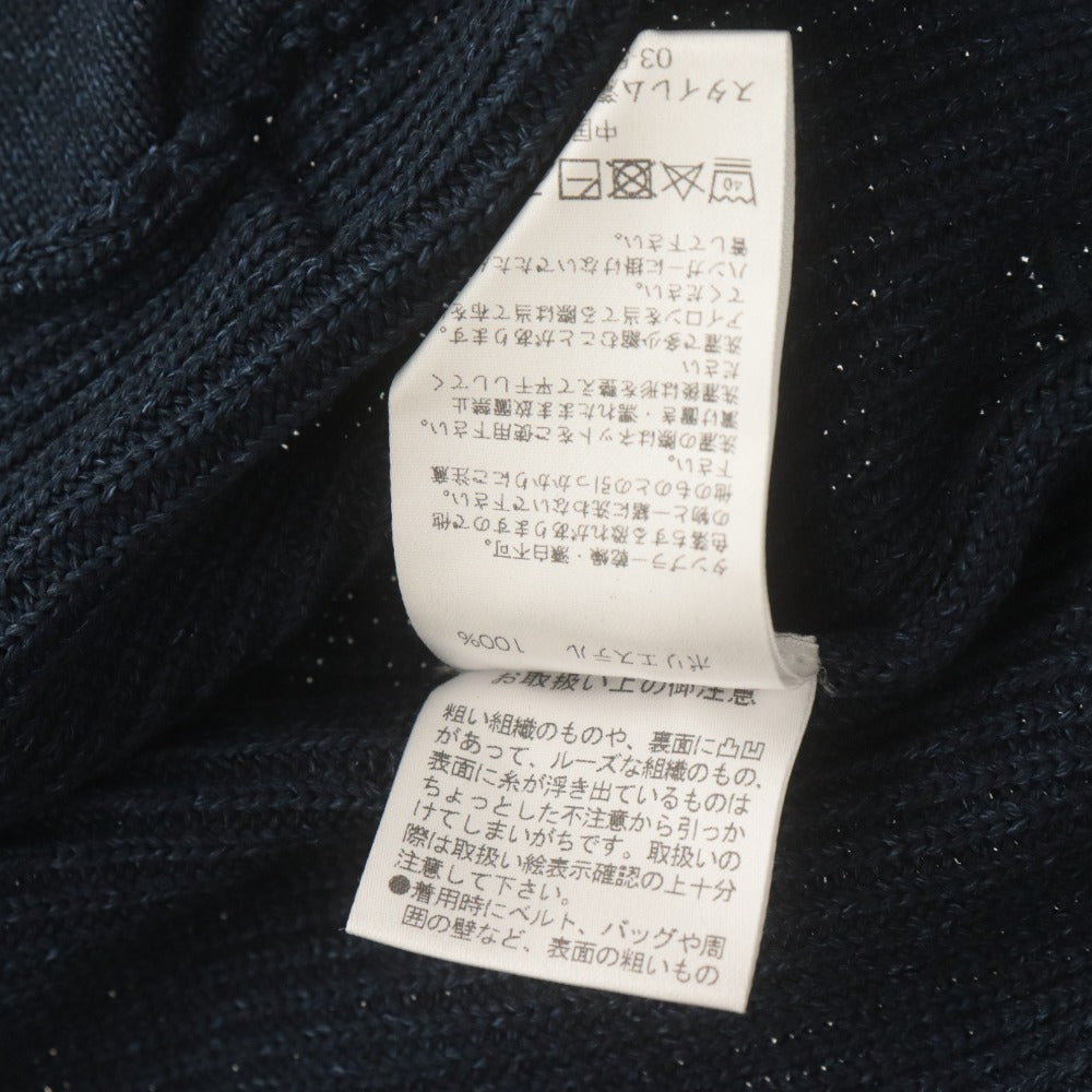 ■ +CLOTHET クロスクローゼット ニット カーディガン アウター 長袖 ジップアップ ポケット 無地 メンズ 2 ネイビー系