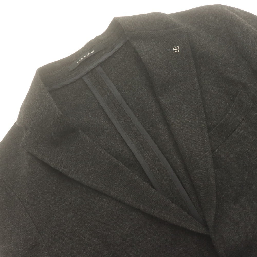 ■ TAGLIATORE Dakar Jacket, compatible with setup, outerwear, button, pocket, solid color, men's, 46, black tone