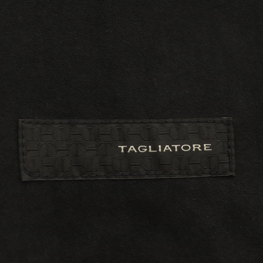 ■ TAGLIATORE Dakar Jacket, compatible with setup, outerwear, button, pocket, solid color, men's, 46, black tone